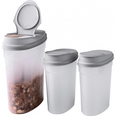 101 Plastic Cereal Containers - Pack of 3